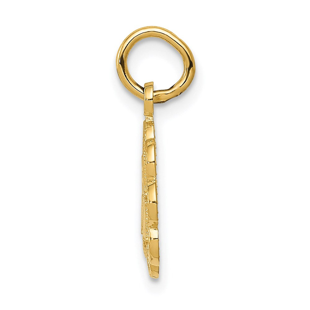 Million Charms 14K Yellow Gold Themed #1 Mom Charm
