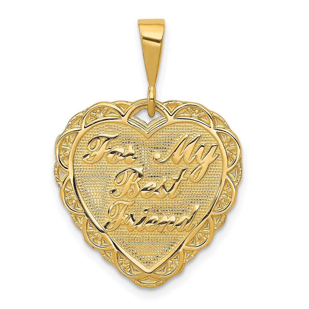 Million Charms 14K Yellow Gold Themed For My Best Friend Charm