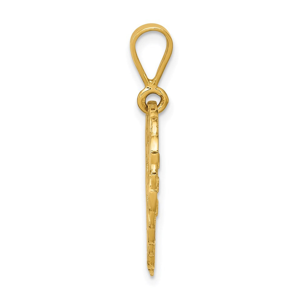 Million Charms 14K Yellow Gold Themed For My Wonderful Sister Charm