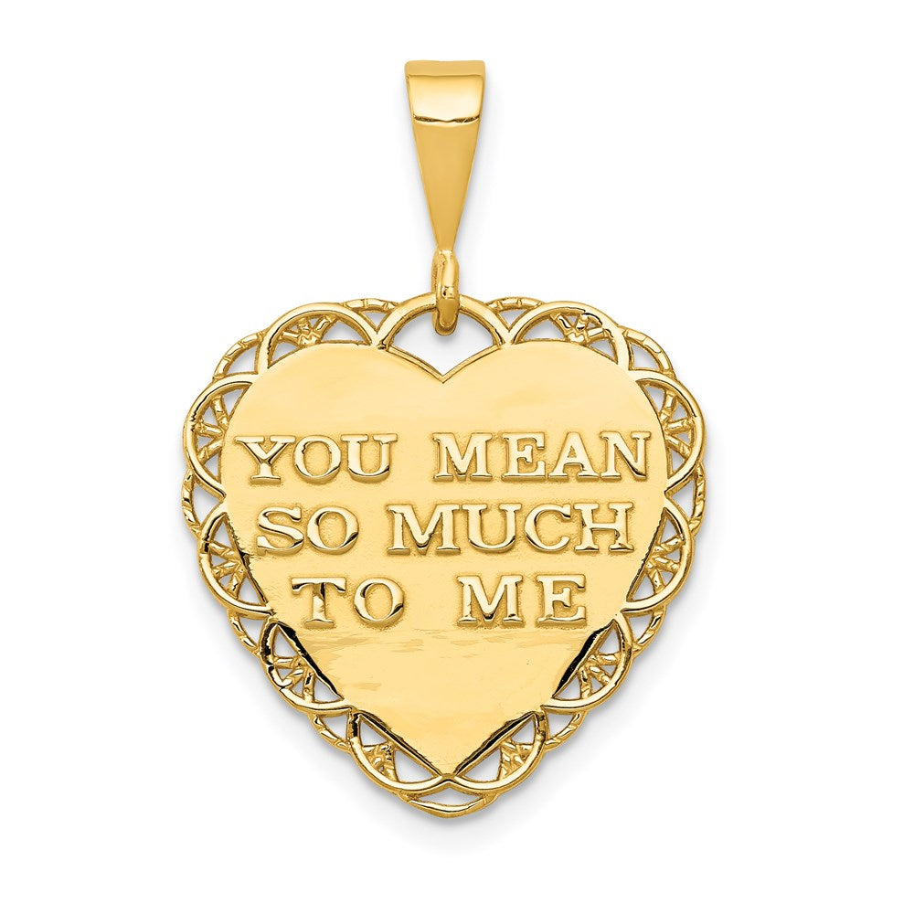 Million Charms 14K Yellow Gold Themed For My Wonderful Sister Charm