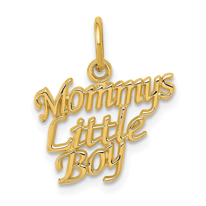 Million Charms 14K Yellow Gold Themed Mommys Little Boy Charm