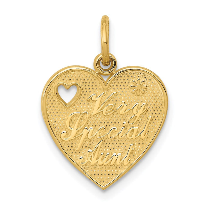 Million Charms 14K Yellow Gold Themed Very Special Aunt Charm