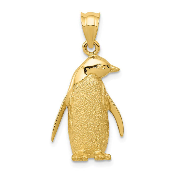 Million Charms 14K Yellow Gold Themed Penguin Charm