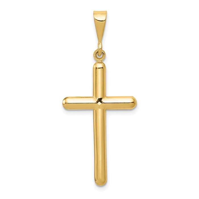 Million Charms 14K Yellow Gold Themed Relgious Cross Pendant