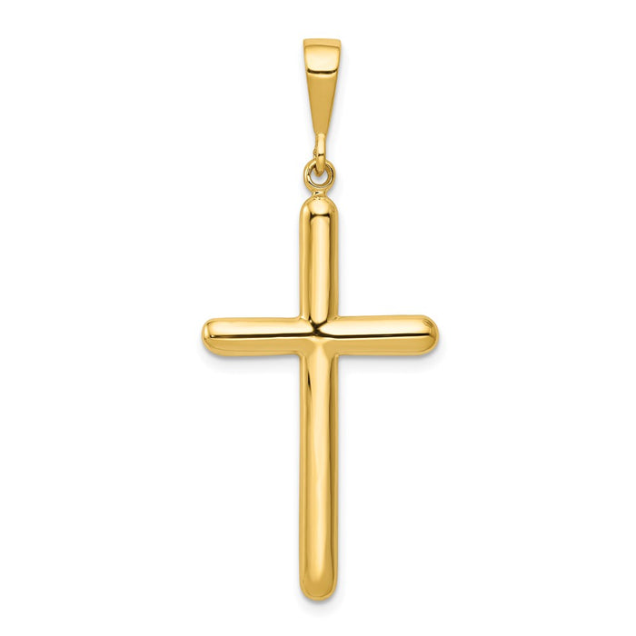 Million Charms 14K Yellow Gold Themed Relgious Cross Pendant