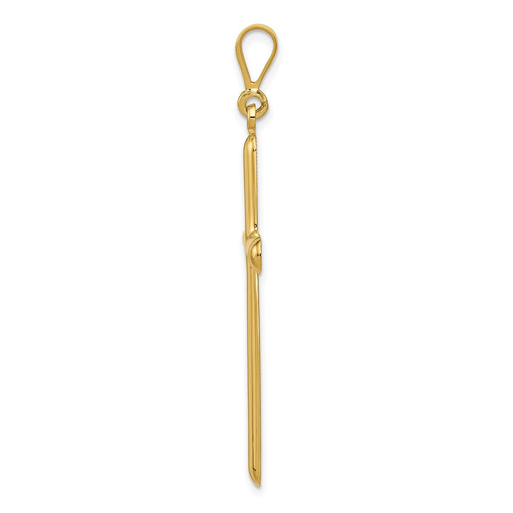 Million Charms 14K Yellow Gold Themed Relgious Cross Pendant