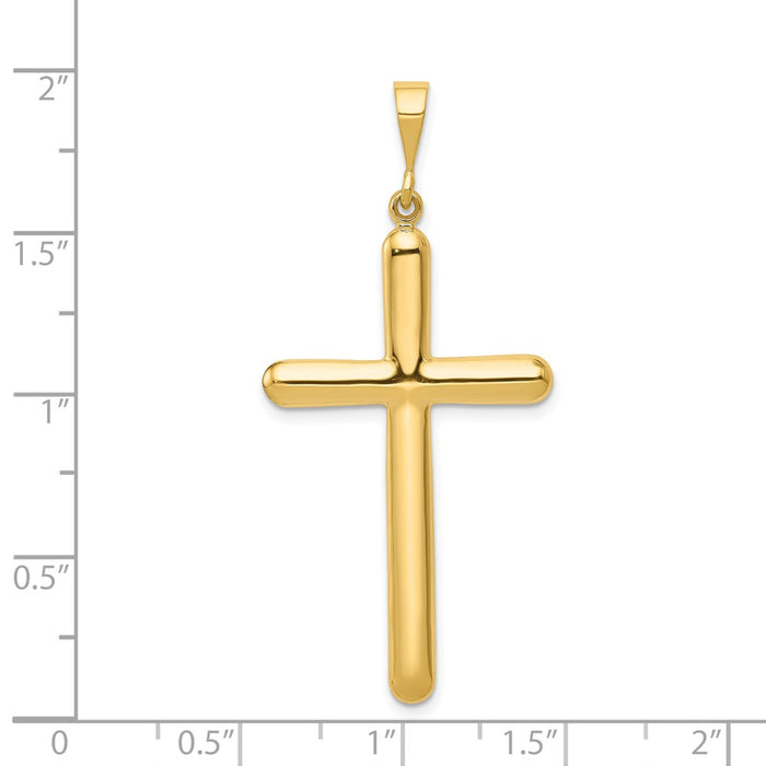 Million Charms 14K Yellow Gold Themed Relgious Cross Pendant