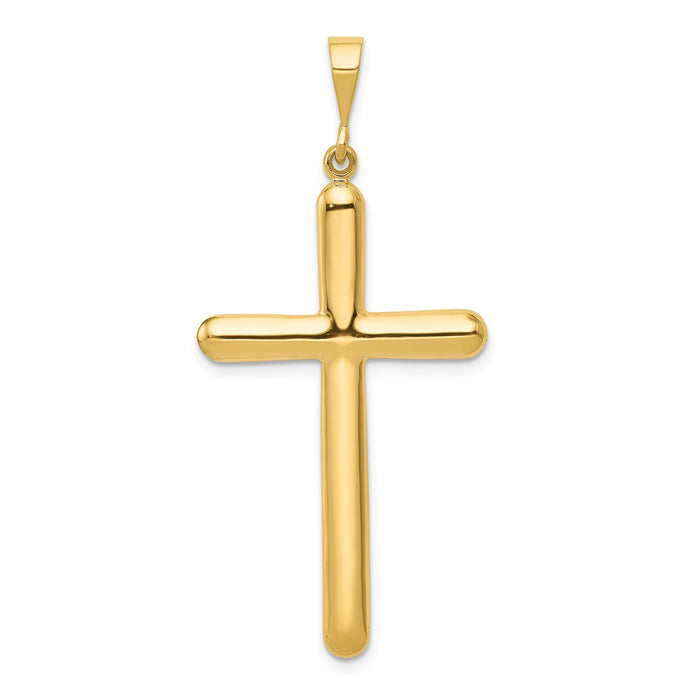 Million Charms 14K Yellow Gold Themed Relgious Cross Pendant