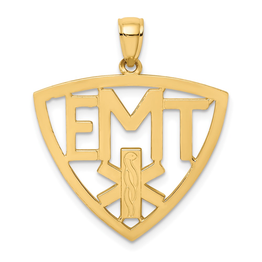 Million Charms 14K Yellow Gold Themed Emergency Medical Technician Charm