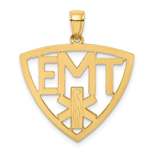 Million Charms 14K Yellow Gold Themed Emergency Medical Technician Charm