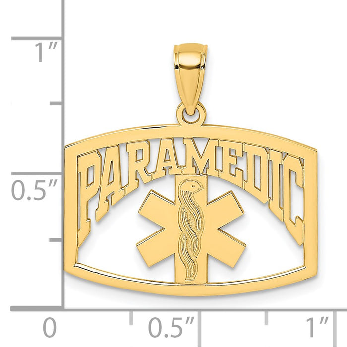 Million Charms 14K Yellow Gold Themed Paramedic Charm