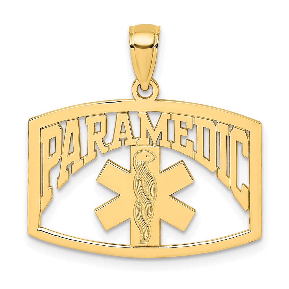 Million Charms 14K Yellow Gold Themed Paramedic Charm