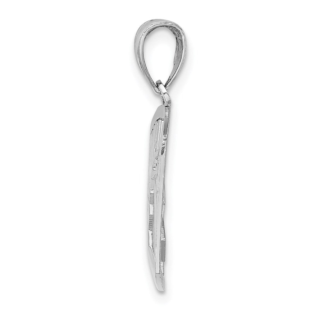 Million Charms 14K White Gold Themed Cut-Out Paramedic In Frame Charm