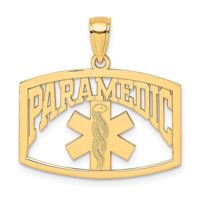 Million Charms 14K Yellow Gold Themed Paramedic Charm