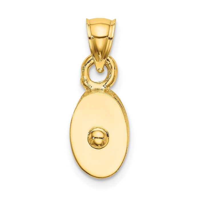 Million Charms 14K Yellow Gold Themed Polished 3-Dimensional Moveable Pulley Charm