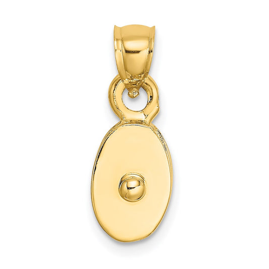 Million Charms 14K Yellow Gold Themed Polished 3-Dimensional Moveable Pulley Charm