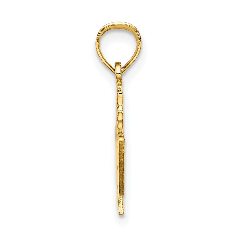 Million Charms 14K Yellow Gold Themed Solid Polished Bermuda Cruise Ship Charm