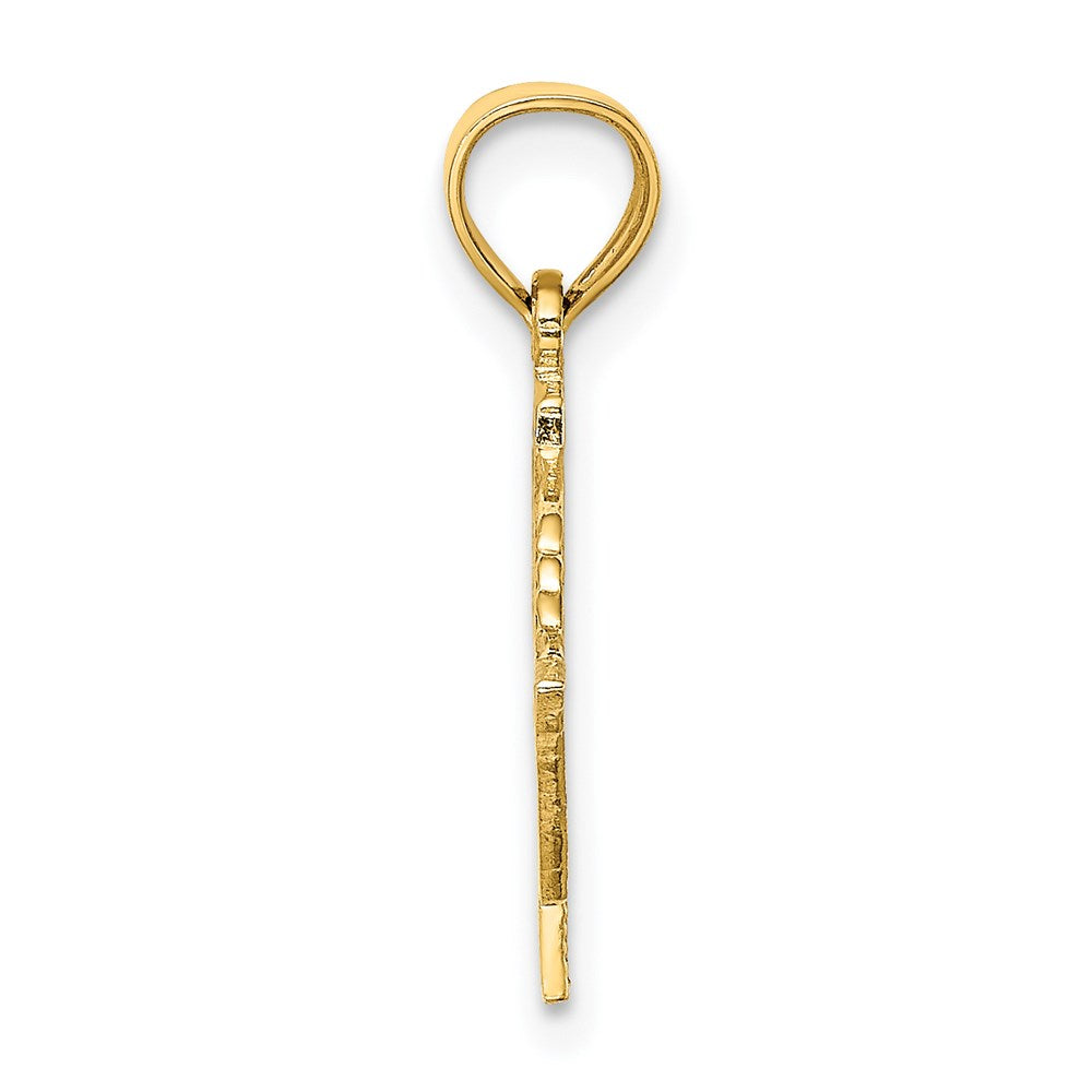 Million Charms 14K Yellow Gold Themed Solid Polished Religious Saint Martin Cruise Ship Charm