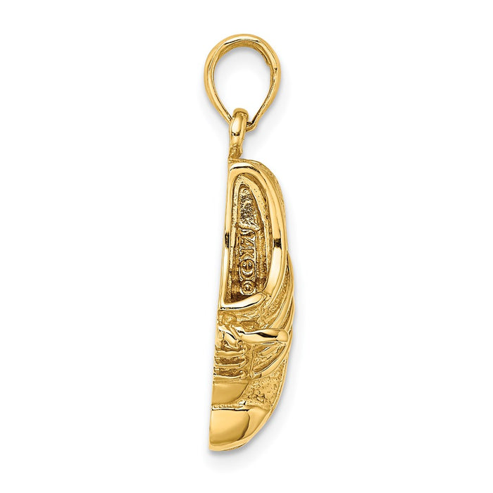 Million Charms 14K Yellow Gold Themed Polished Track Shoe Charm