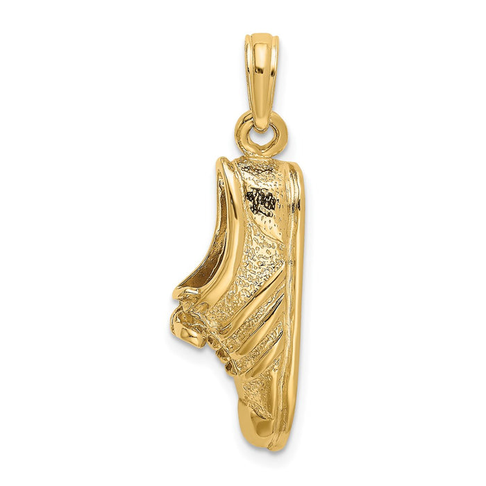 Million Charms 14K Yellow Gold Themed Polished Track Shoe Charm