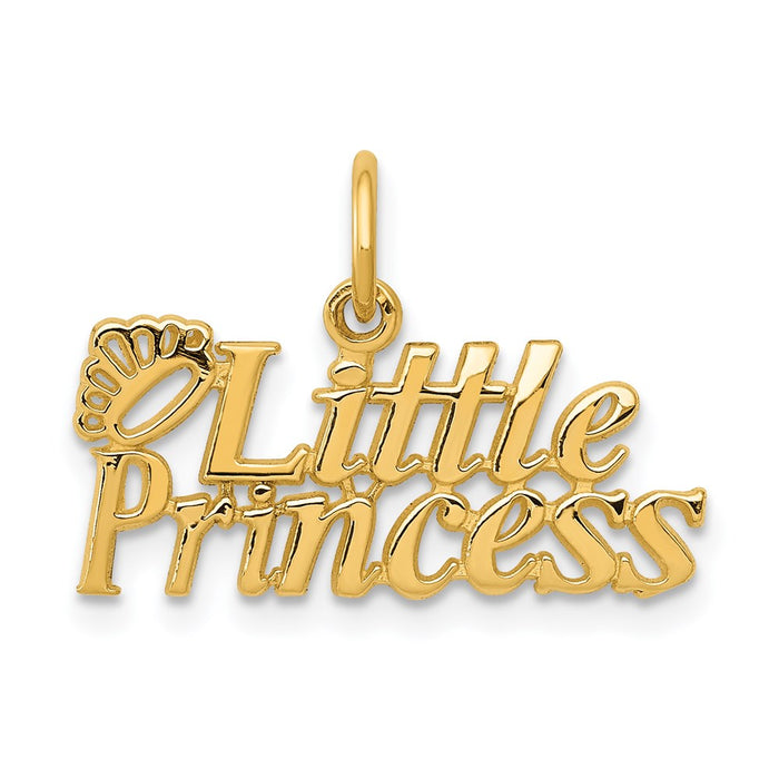 Million Charms 14K Yellow Gold Themed Little Princess Charm