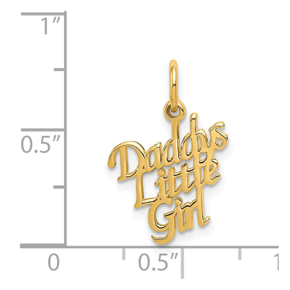 Million Charms 14K Yellow Gold Themed Daddy'S Little Girl Charm