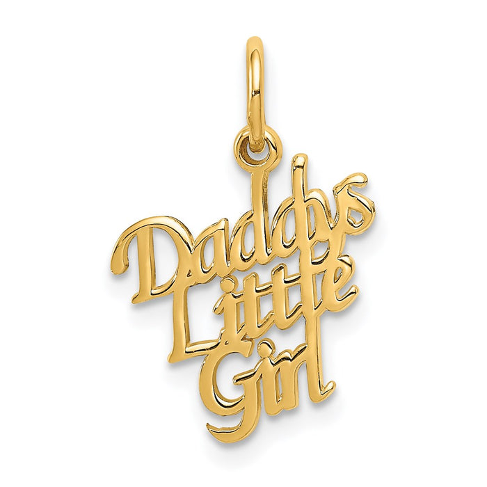 Million Charms 14K Yellow Gold Themed Daddy'S Little Girl Charm