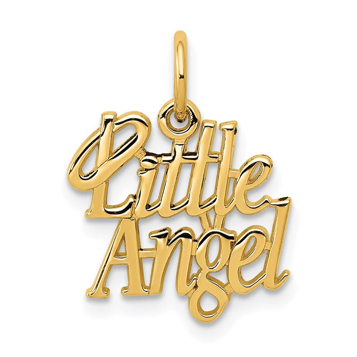 Million Charms 14K Yellow Gold Themed Little Angel Charm