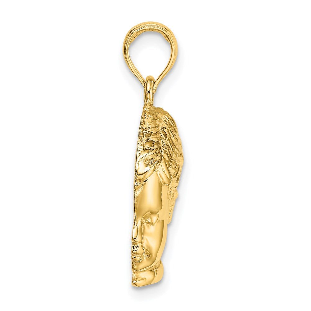 Million Charms 14K Yellow Gold Themed Boy Head Charm
