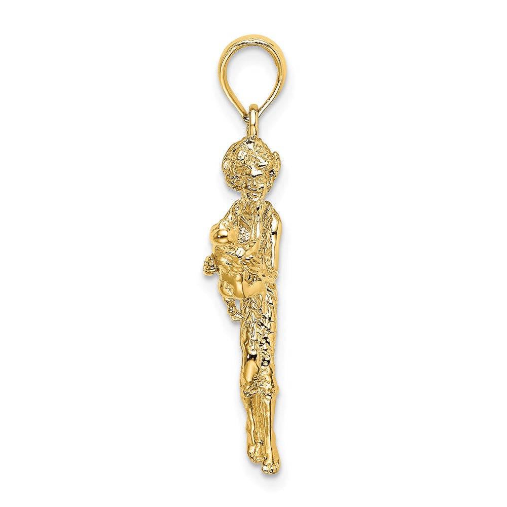 Million Charms 14K Yellow Gold Themed Mother & Baby Charm