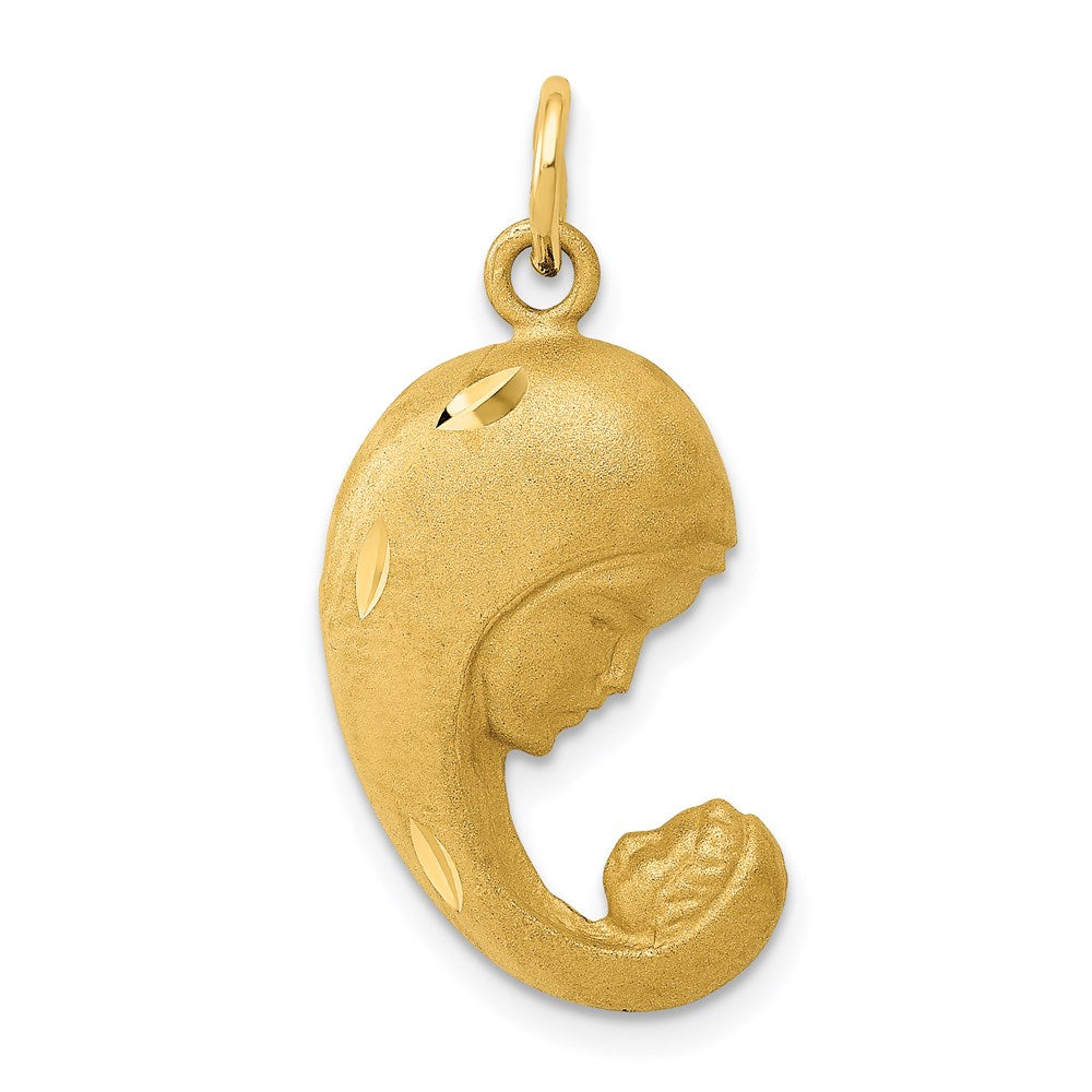 Million Charms 14K Yellow Gold Themed Mother & Baby Charm