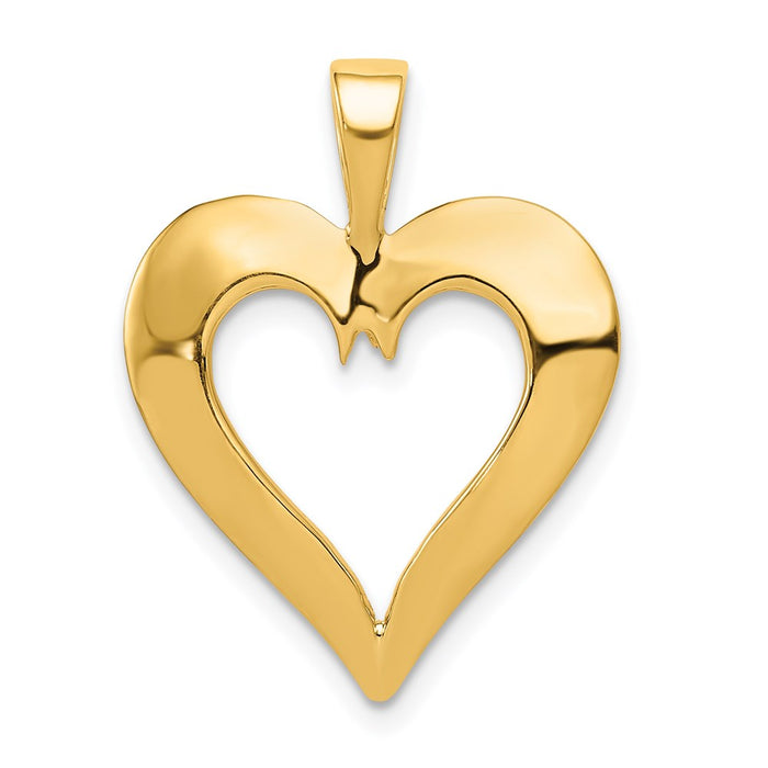 Million Charms 14K Yellow Gold Themed Polished Heart Pendant