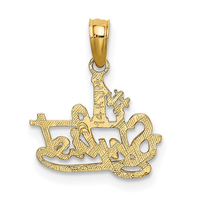 Million Charms 14K Yellow Gold Themed #1 Stylist Charm