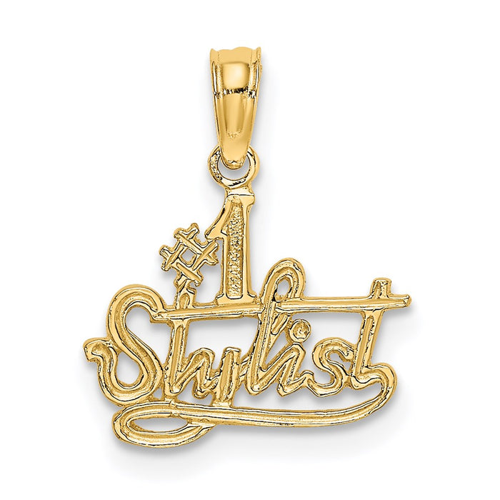 Million Charms 14K Yellow Gold Themed #1 Stylist Charm