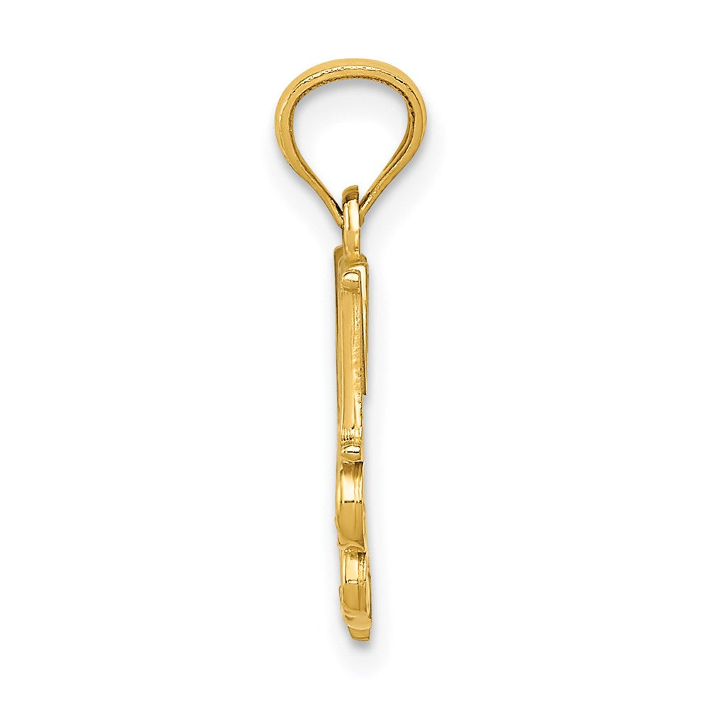 Million Charms 14K Yellow Gold Themed Mom Pendant