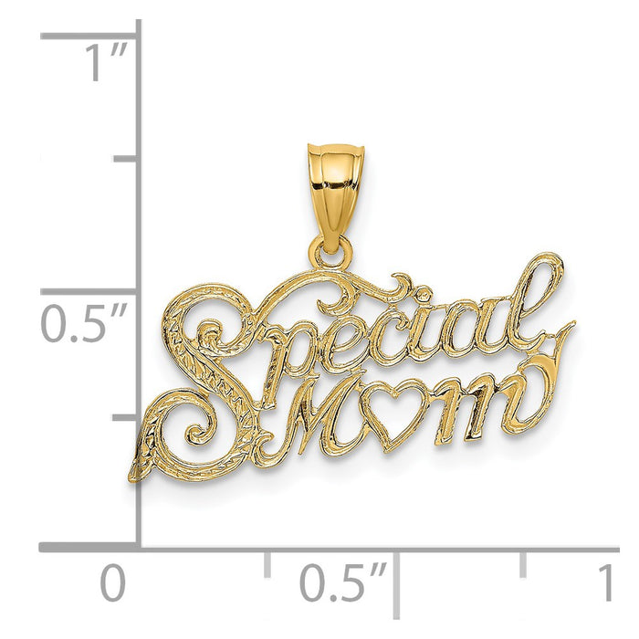 Million Charms 14K Yellow Gold Themed Special Mom Charm