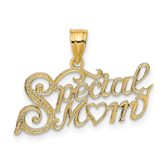 Million Charms 14K Yellow Gold Themed Special Mom Charm