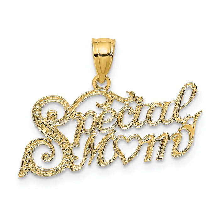 Million Charms 14K Yellow Gold Themed Special Mom Charm
