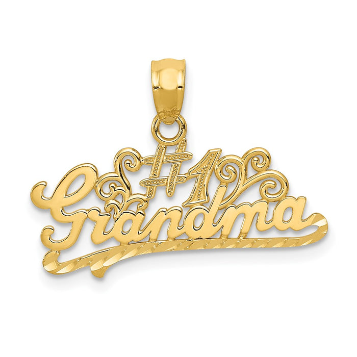 Million Charms 14K Yellow Gold Themed D/C#1 Grandma Pendant