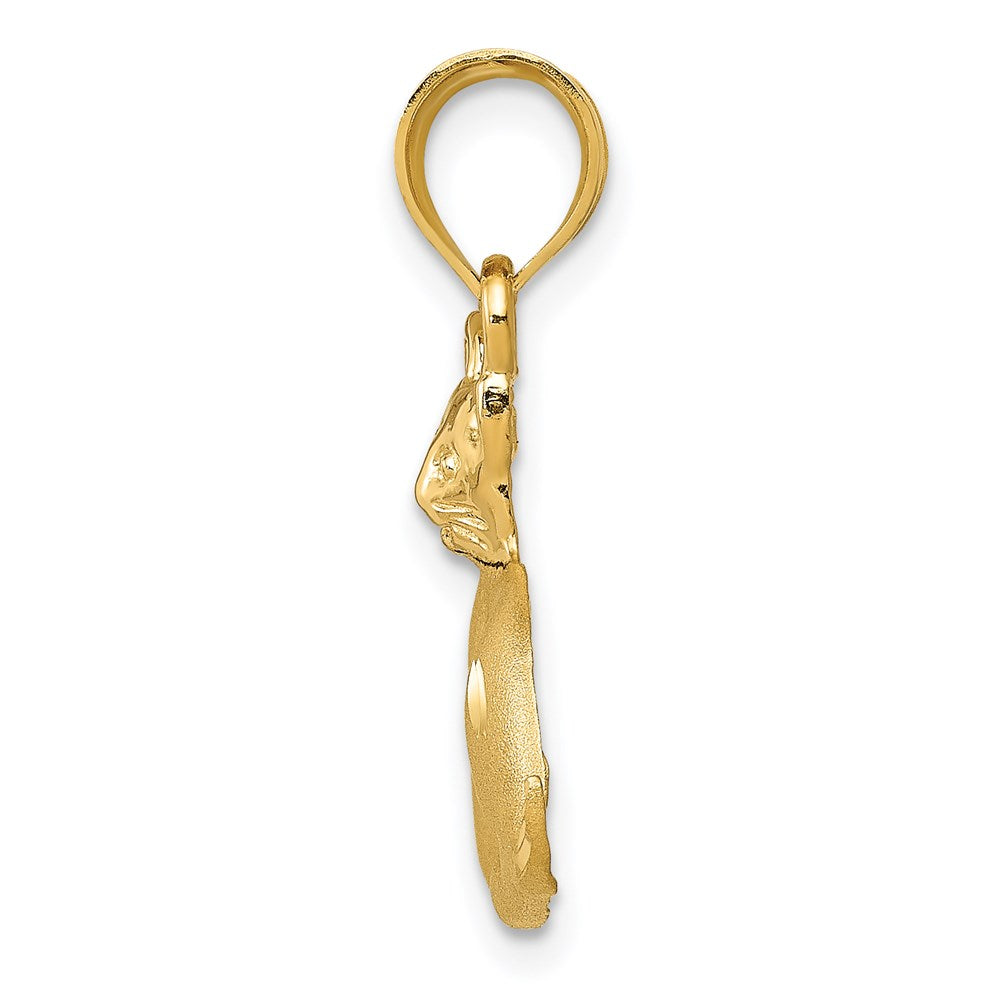 Million Charms 14K Yellow Gold Themed Cat Charm