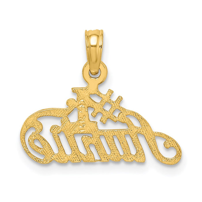 Million Charms 14K Yellow Gold Themed #1 Auntie Charm