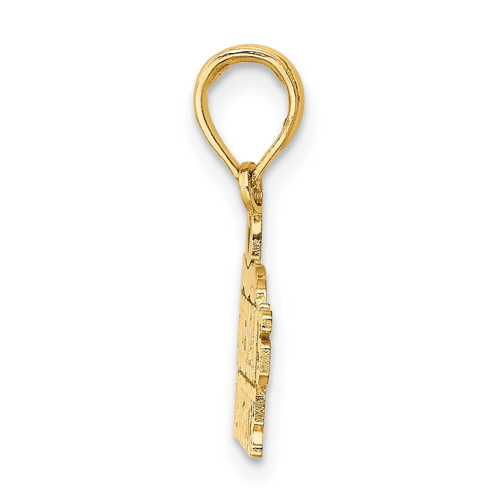 Million Charms 14K Yellow Gold Themed Fireman'S Daughter Charm