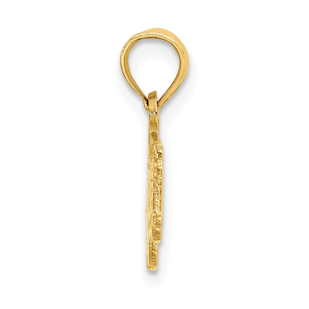 Million Charms 14K Yellow Gold Themed Fire Truck Charm