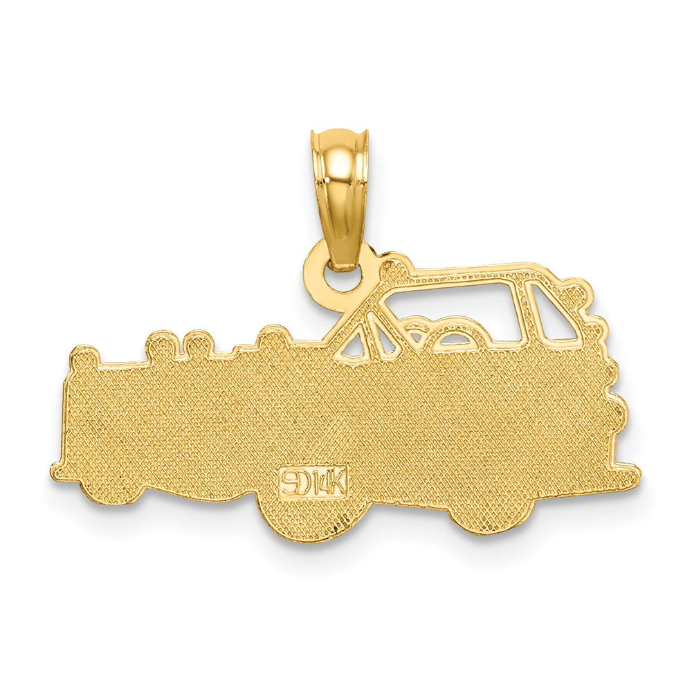 Million Charms 14K Yellow Gold Themed Fire Truck Charm