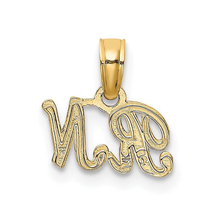 Million Charms 14K Yellow Gold Themed RN (Registered Nurse) Charm