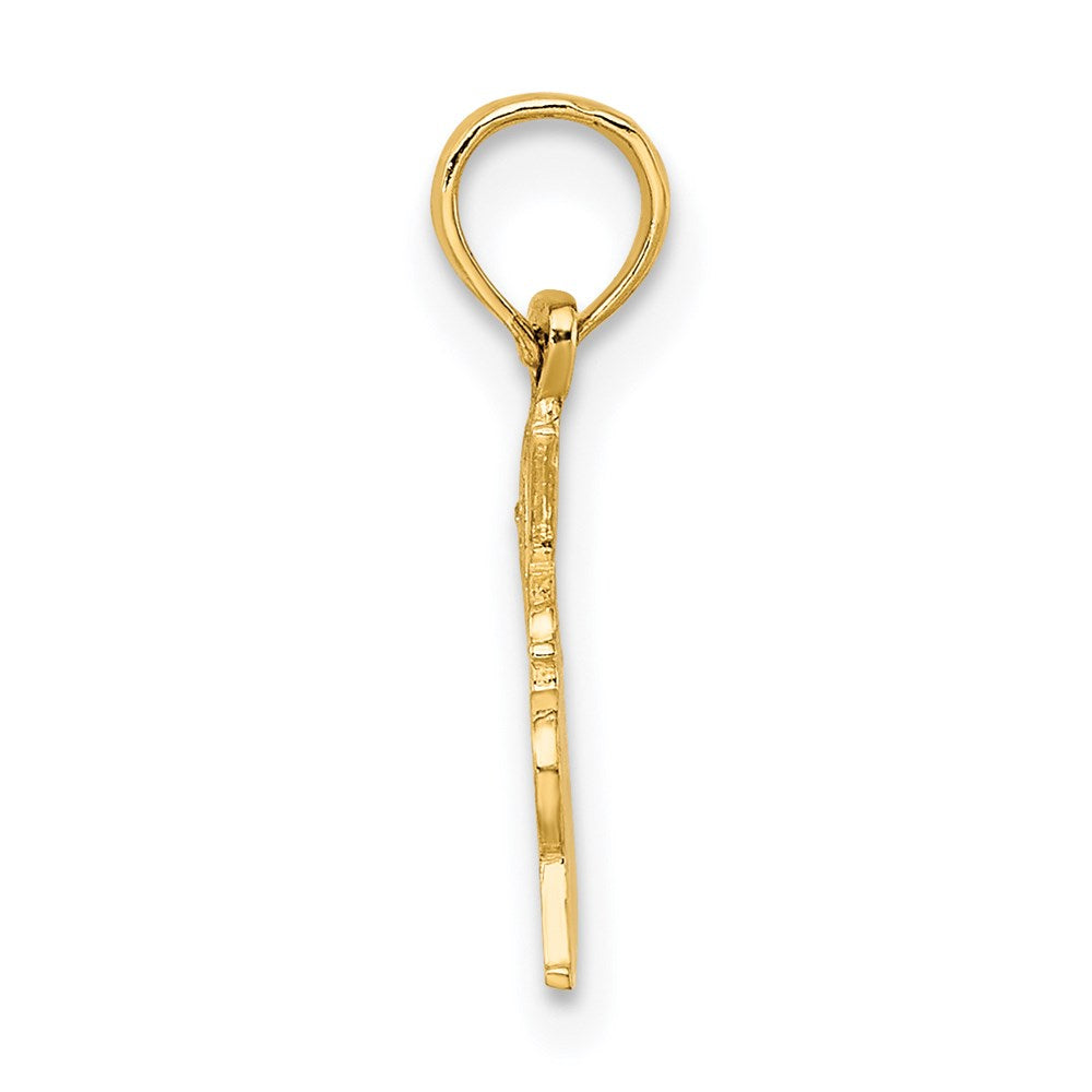 Million Charms 14K Yellow Gold Themed #1 Drummer Charm