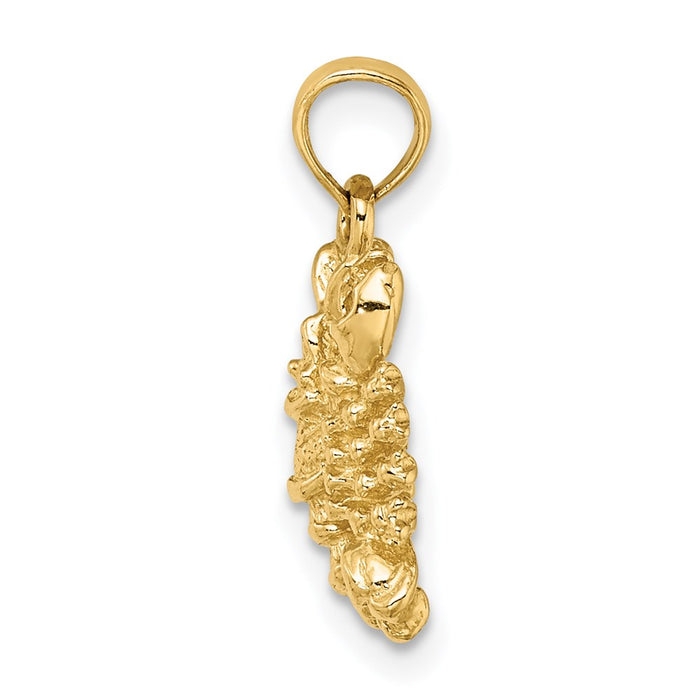 Million Charms 14K Yellow Gold Themed 3-D Scorpio Zodiac Charm