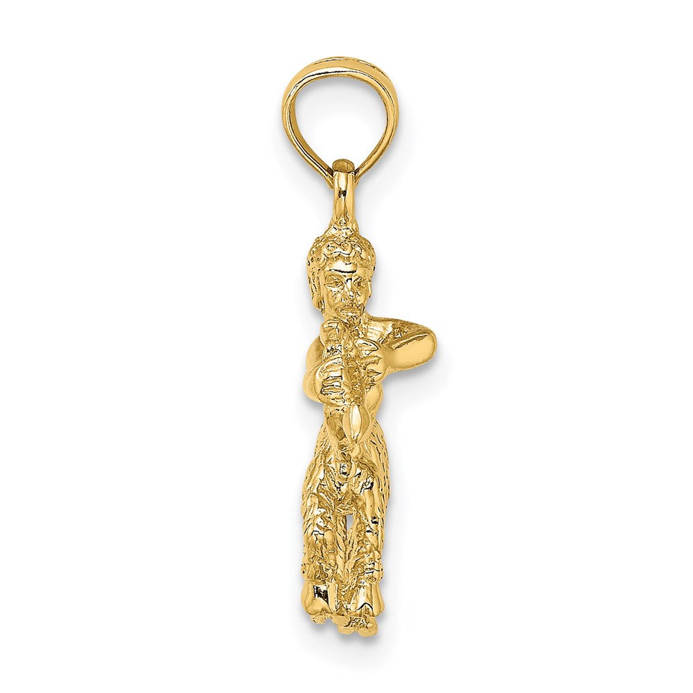 Million Charms 14K Yellow Gold Themed 3-D Sagittarius Zodiac Charm
