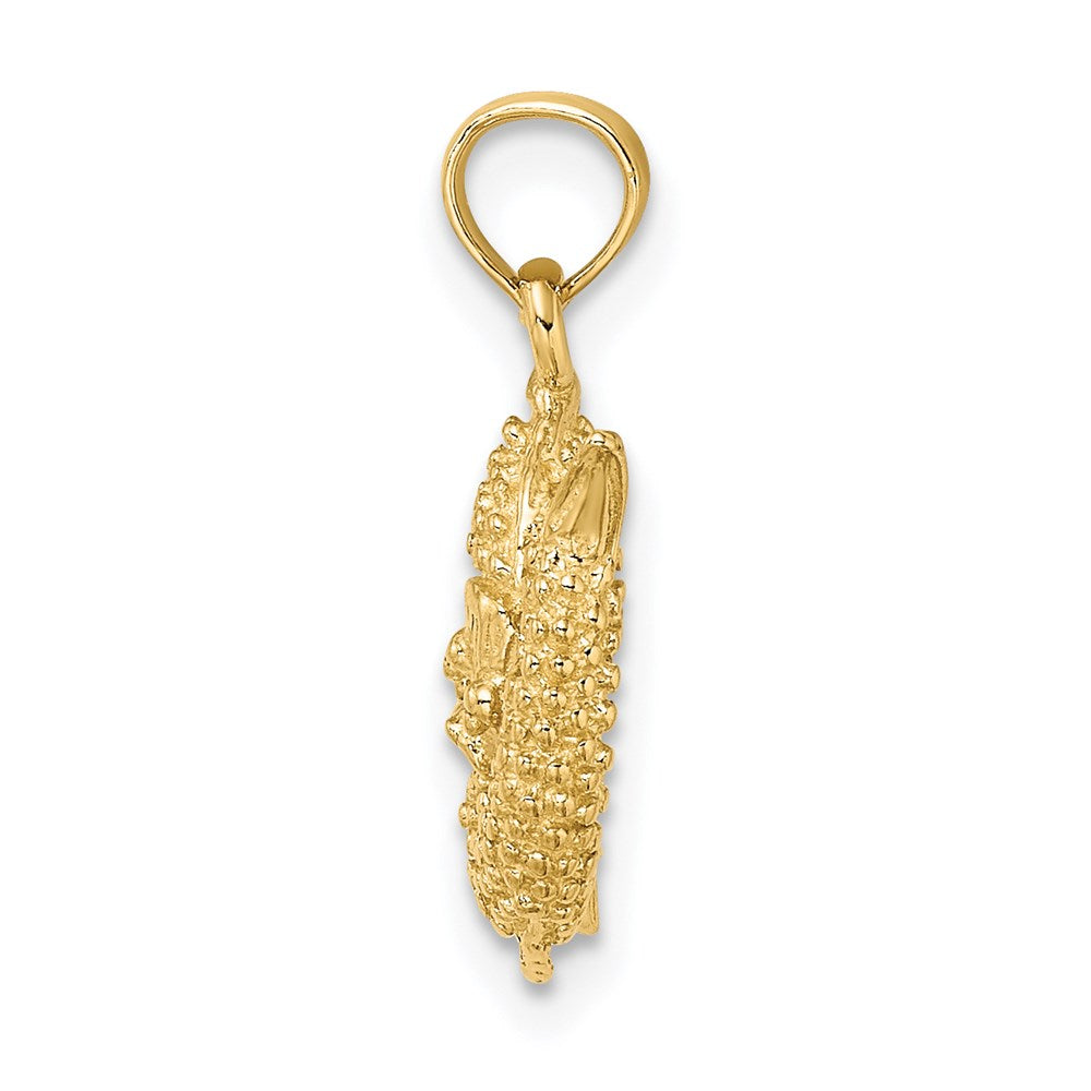 Million Charms 14K Yellow Gold Themed 3-D Pisces Zodiac Charm