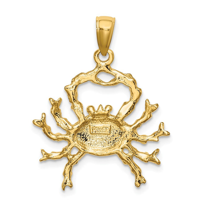 Million Charms 14K Yellow Gold Themed Large Cancer Zodiac Charm